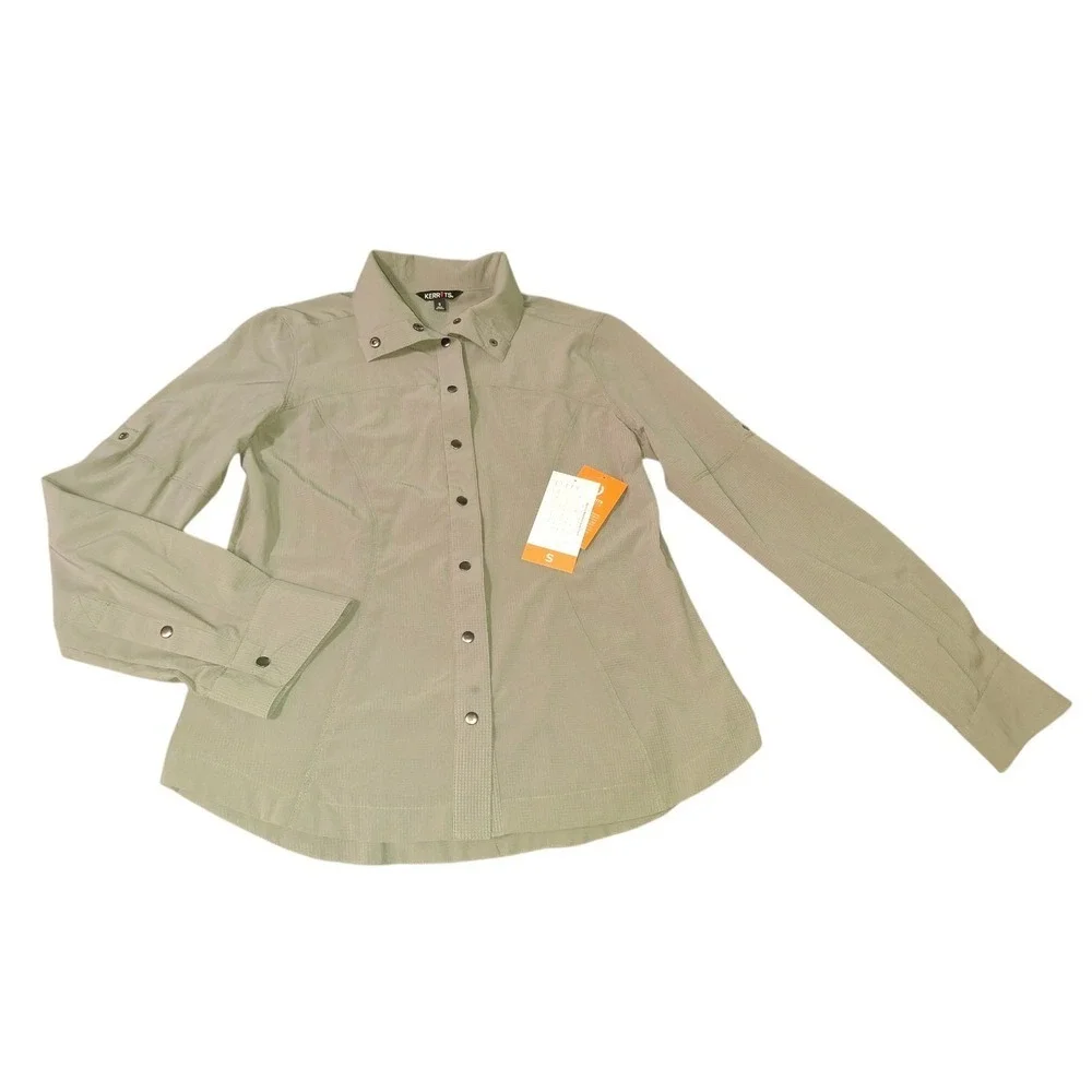 Kerrits Convertible Sun Shirt Cypress Size Small Snap Equestrian